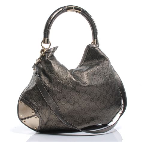 gucci canvas hobo bag|gucci indy tassel hobo bag.